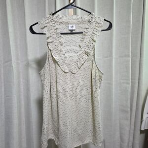 Cabi Women's Cream and White Blouse